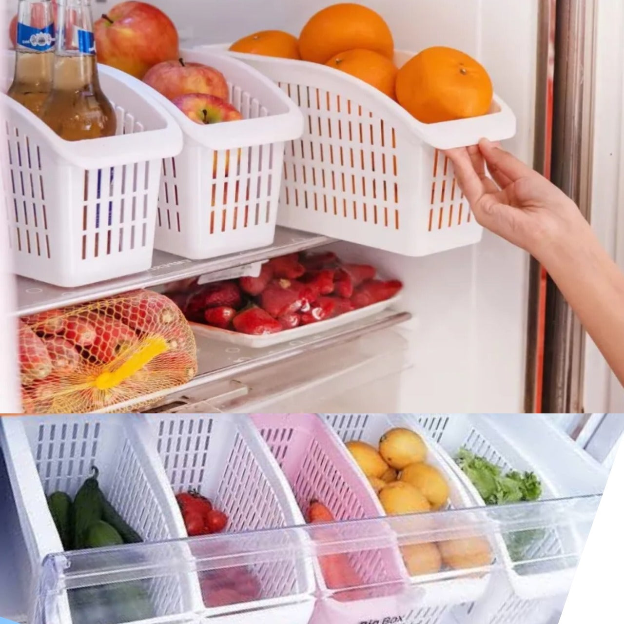 Set of 3 Organizer baskets, kitchen accessories, kitchen organizer basket