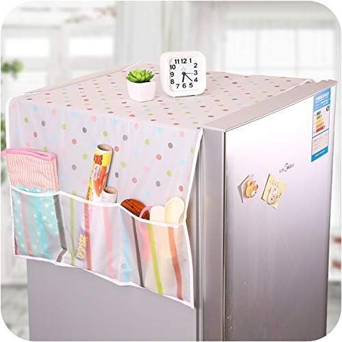 Fridge dust Cover with 6 Pocket Refrigerator