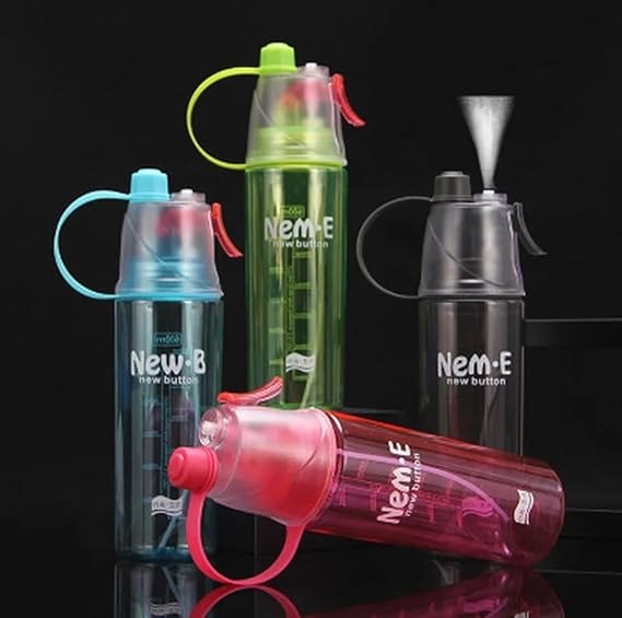 \Water Bottle with Spray Mist Leakproof for Ofng fice Gym Runni