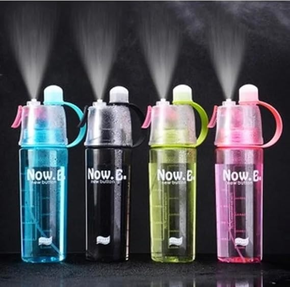 \Water Bottle with Spray Mist Leakproof for Ofng fice Gym Runni