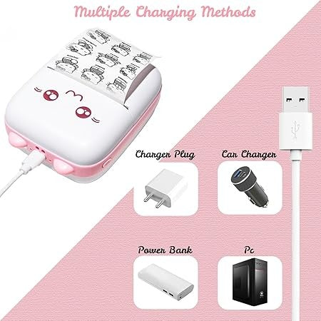 Imported Mini Portable Bluetooth Thermal Printer in Pocket Size
