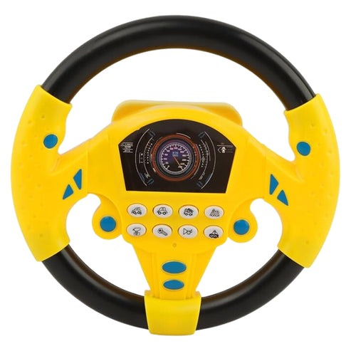 Car Steering Toy Musical Interactive for Kids Fun