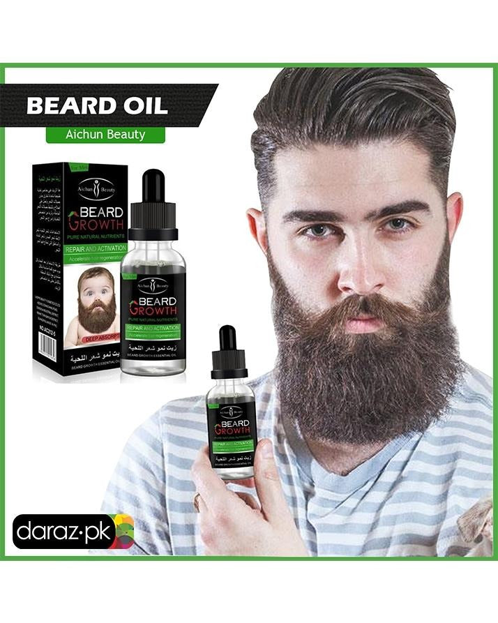 Pack of 2 Beard and Moustache Hair Growth Oil for Men