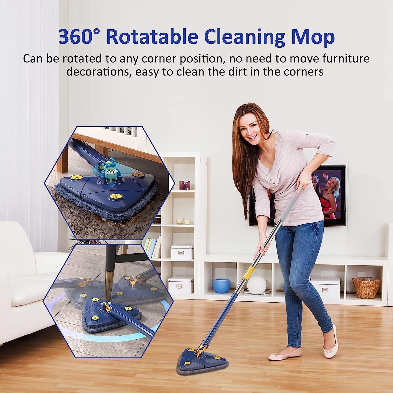 Triangle Twister Mop 360° Rotating Mop