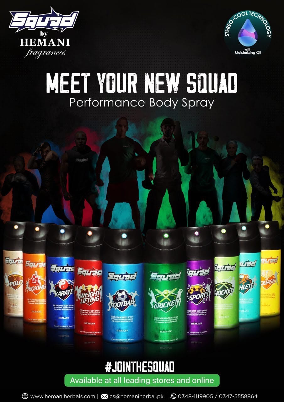 SQUAD Body Spray Collection – 150ml Each Spray