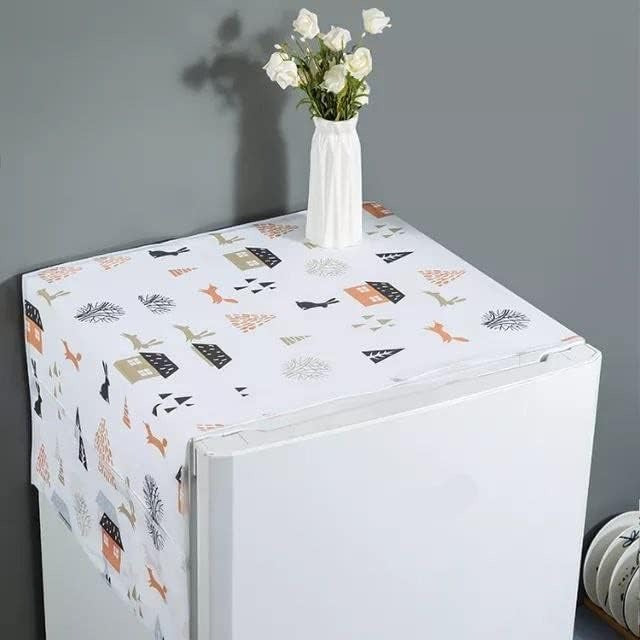 Fridge dust Cover with 6 Pocket Refrigerator